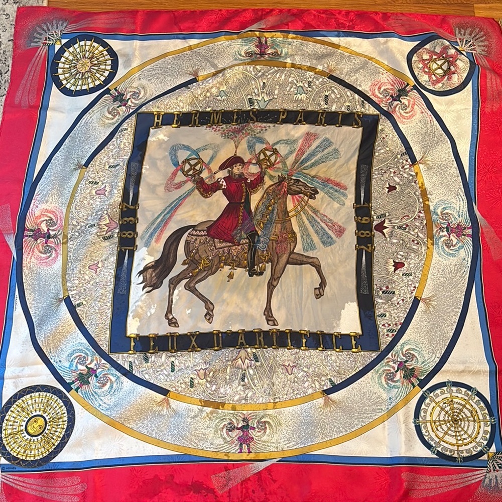 Hermes Multicolor Equestrian Tapestry